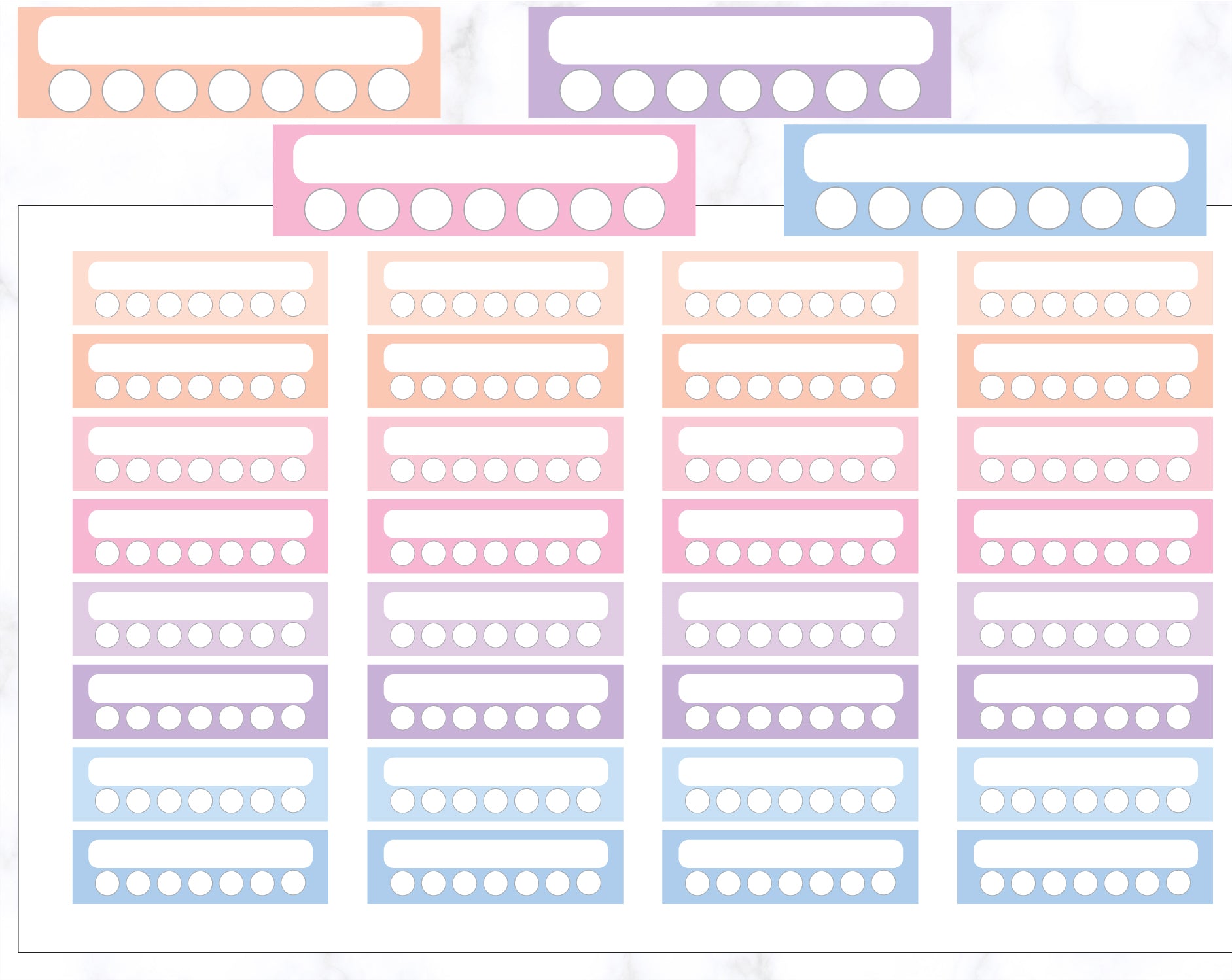 32 Habit Tracker Stickers