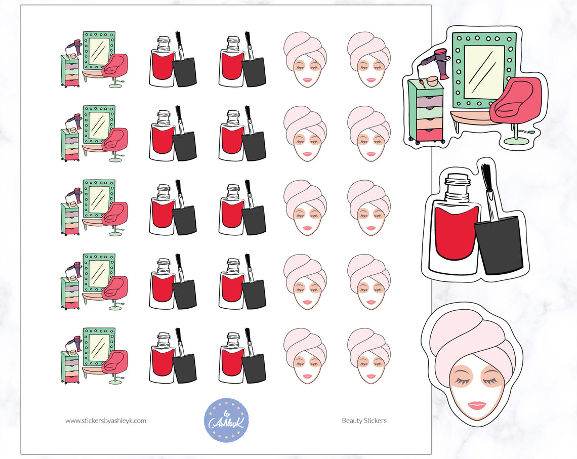 Beauty Planner Stickers