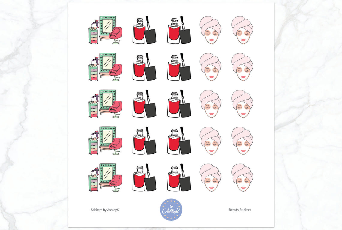 Beauty Planner Stickers