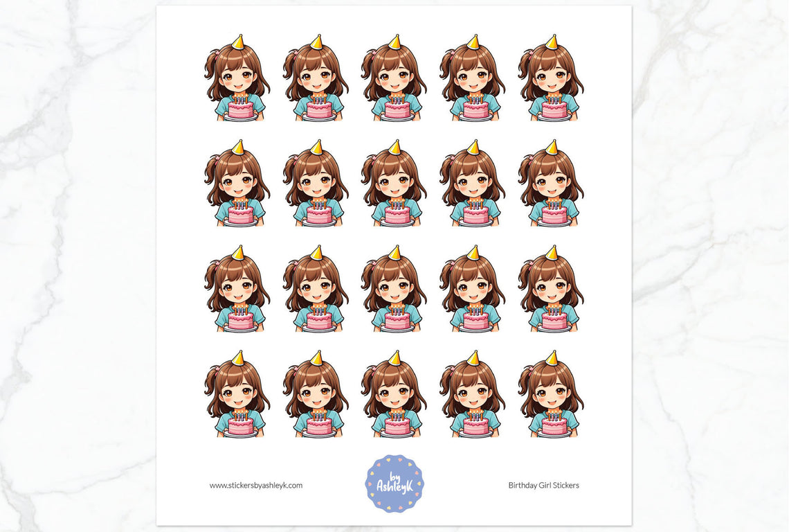 Birthday Girl Stickers