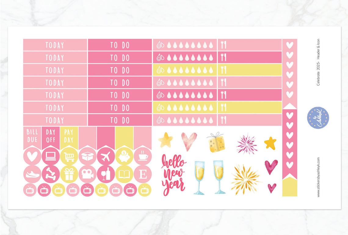Celebrate 2026 Weekly Kit  - Functional Sheet