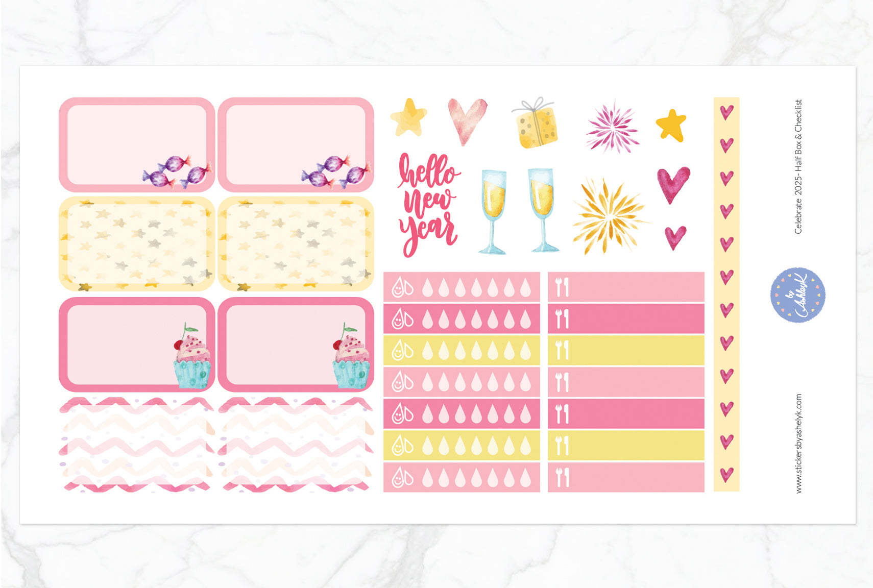 Celebrate 2026 Weekly Kit  - Half Box Sheet