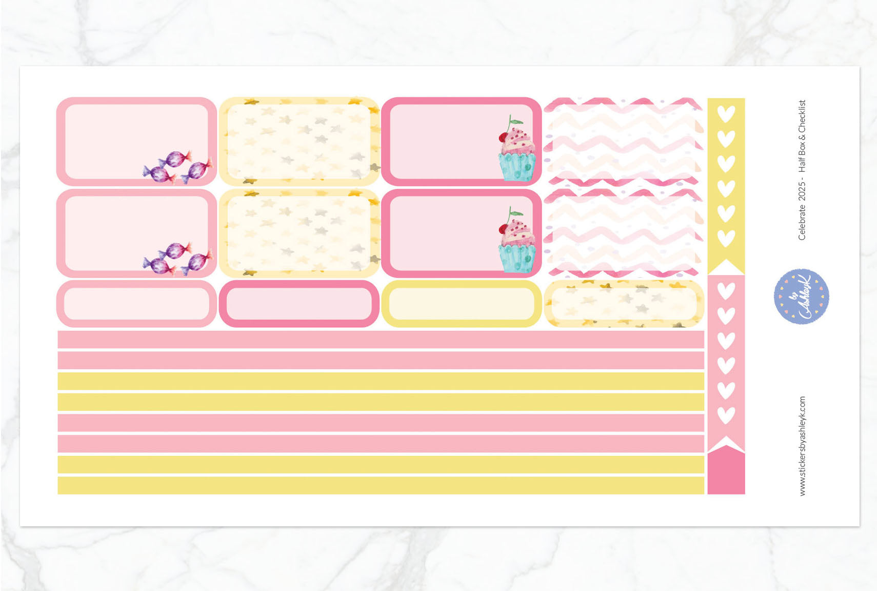 Celebrate 2026 Weekly Kit  - Half Box Sheet