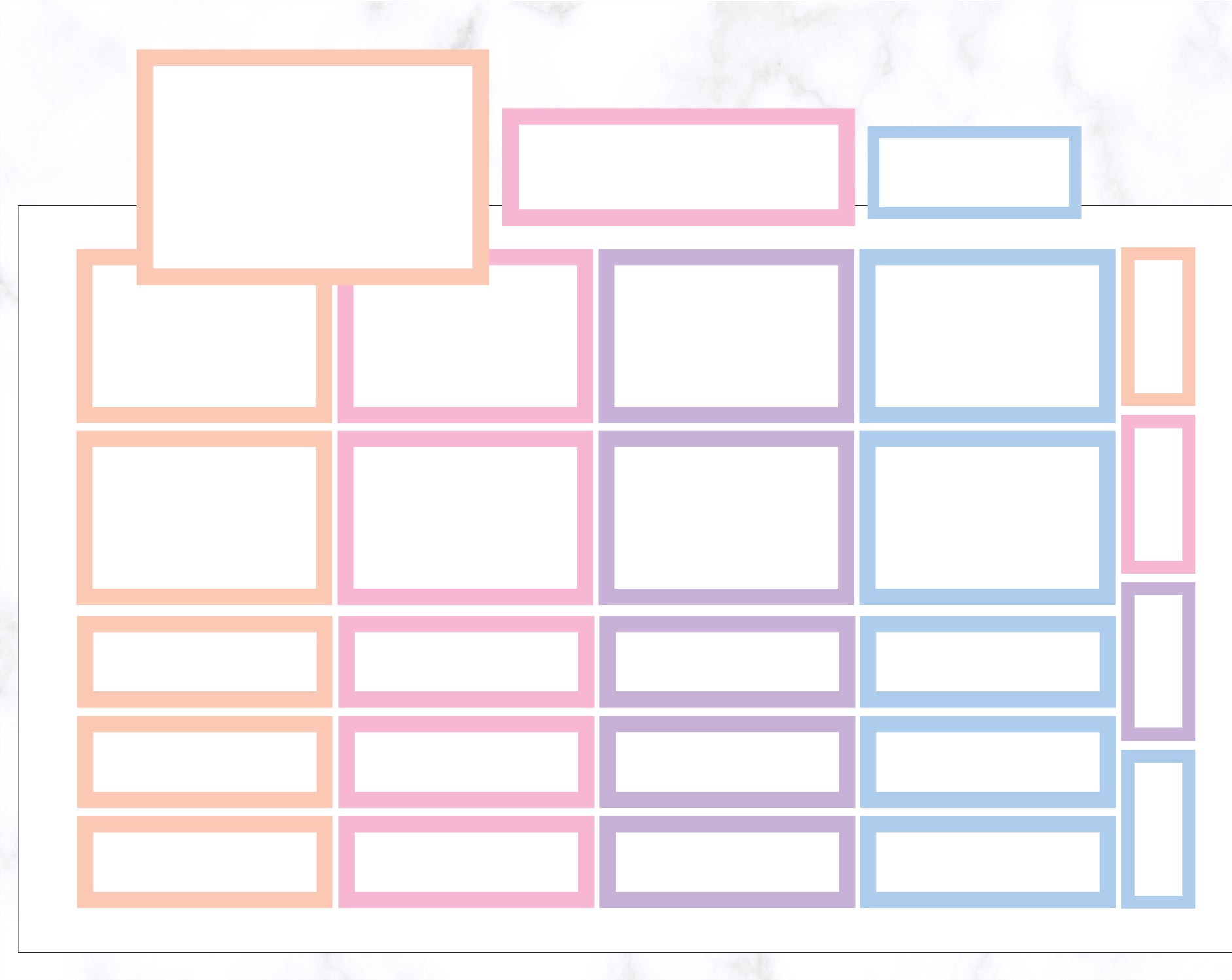 Colourful Boxes Stickers
