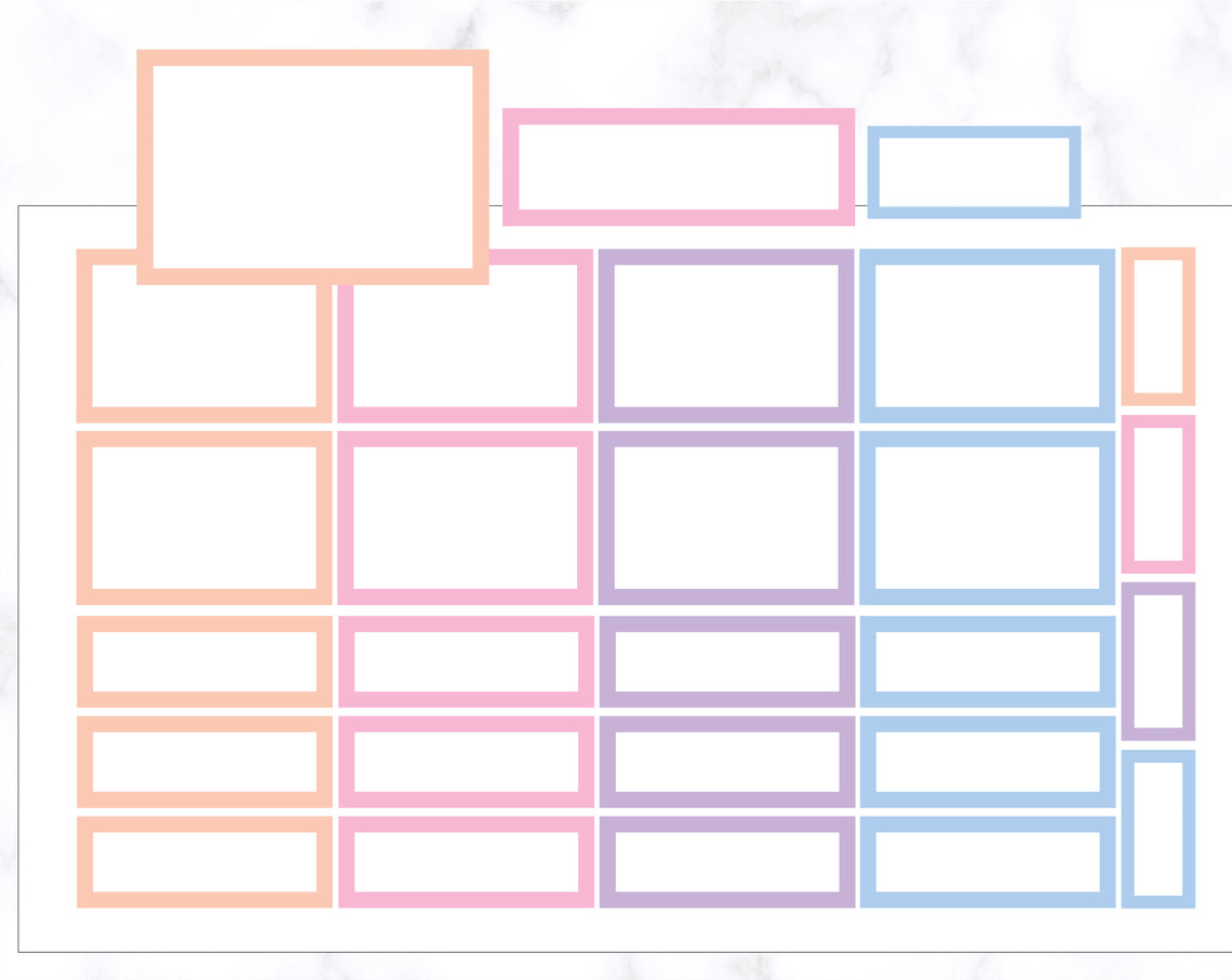 Colourful Boxes Stickers