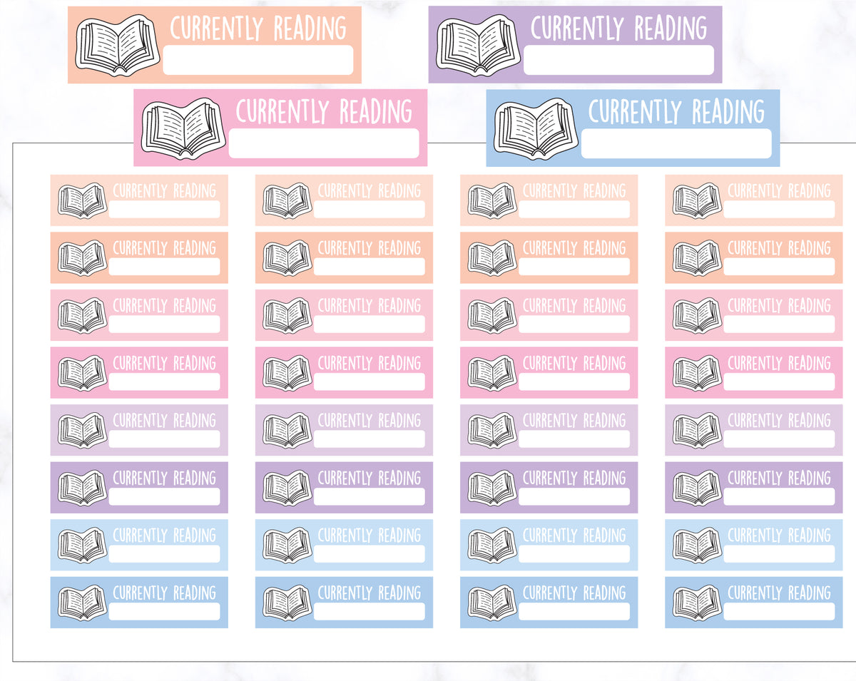 Currently Reading Planner Stickers – Stickers by AshleyK