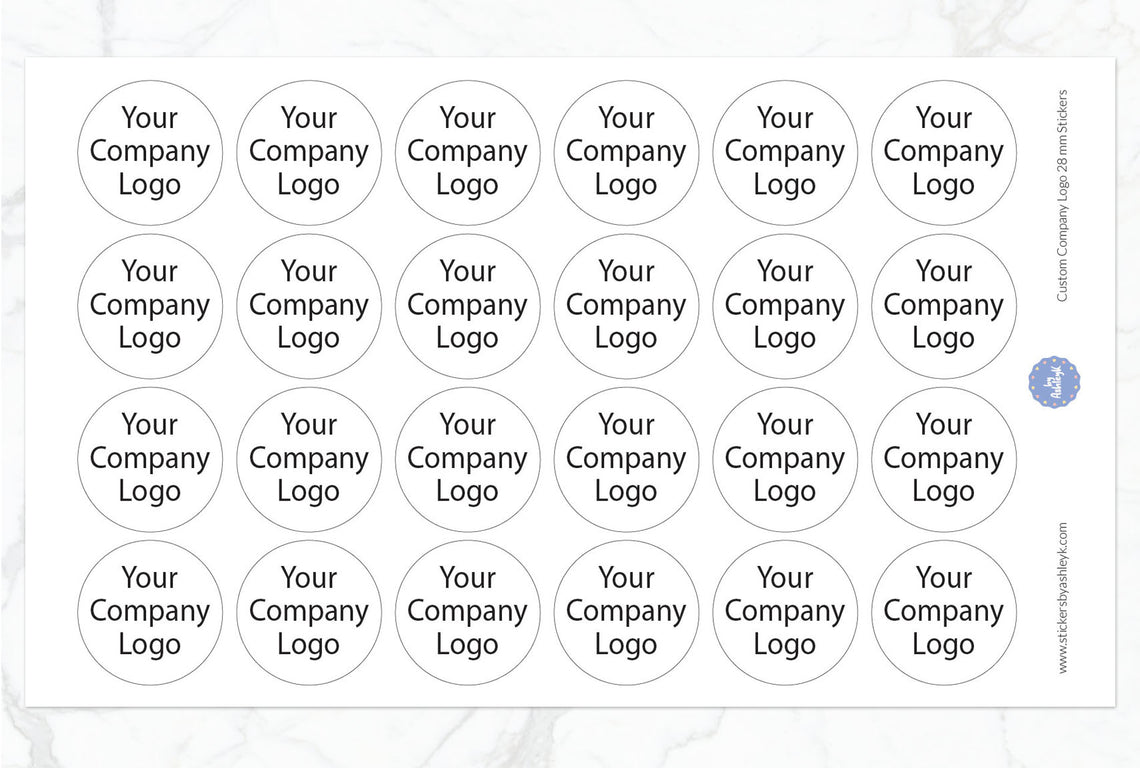 Custom Company Logo Stickers