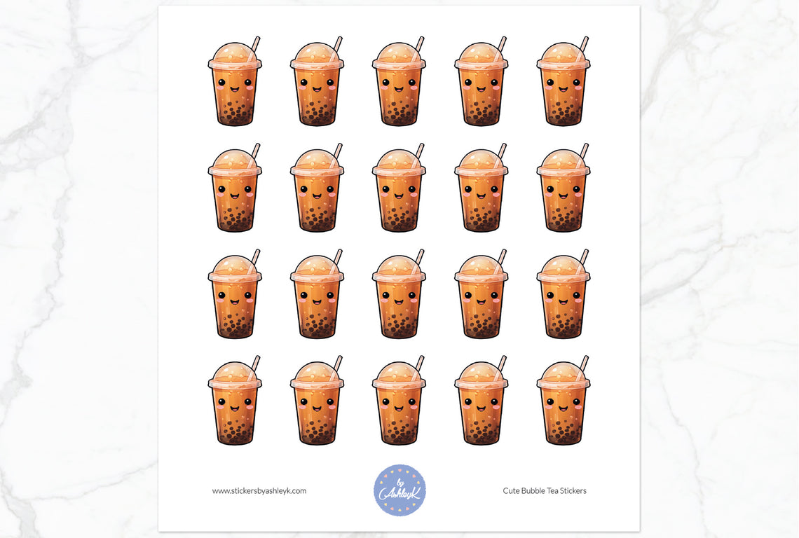Cute Bubble Tea Stickers