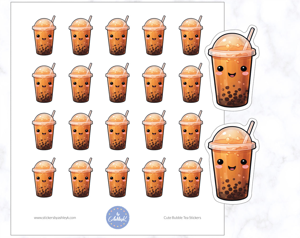 Cute Bubble Tea Stickers