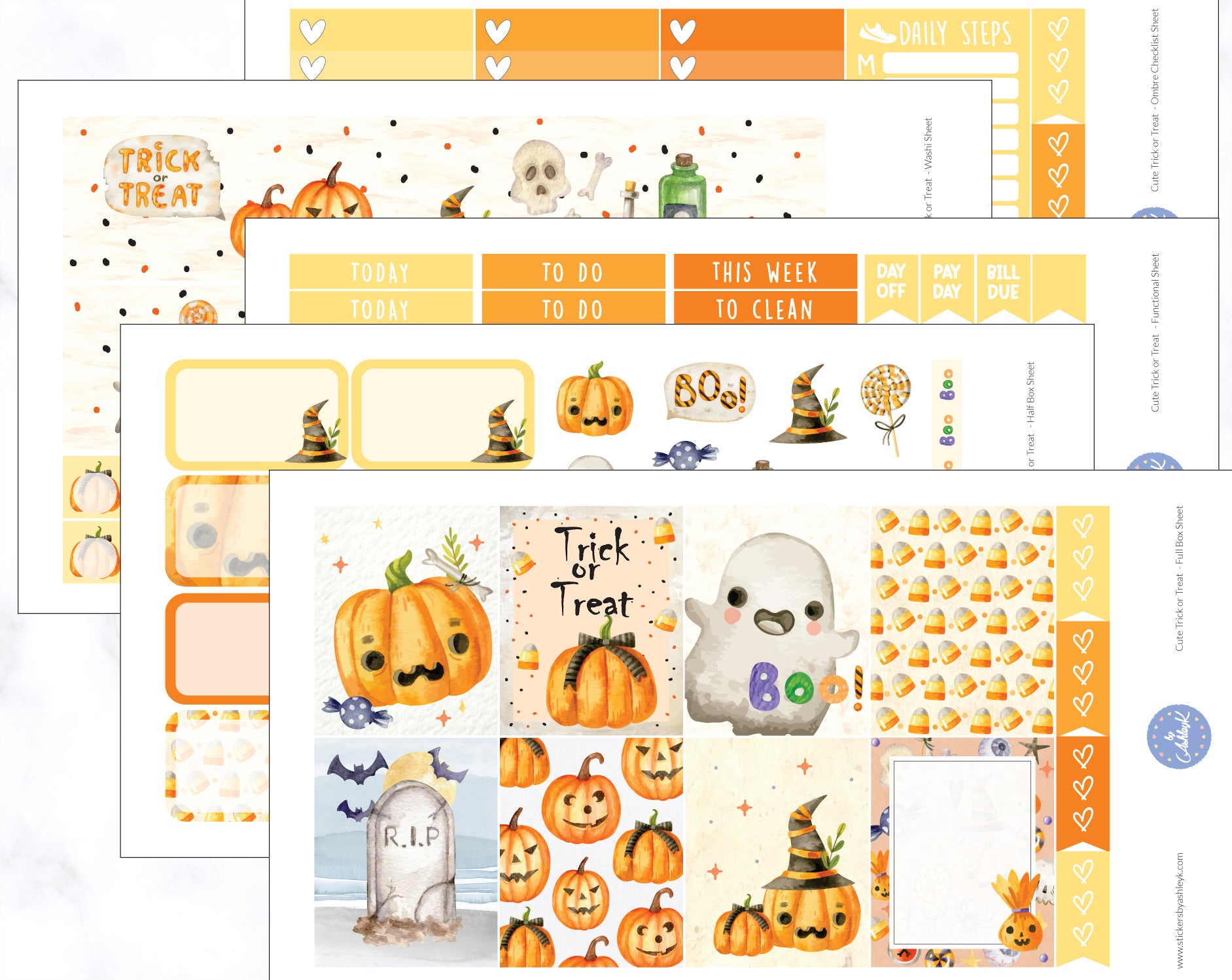 Cute Trick or Treat Weekly Kit  - Full Kit