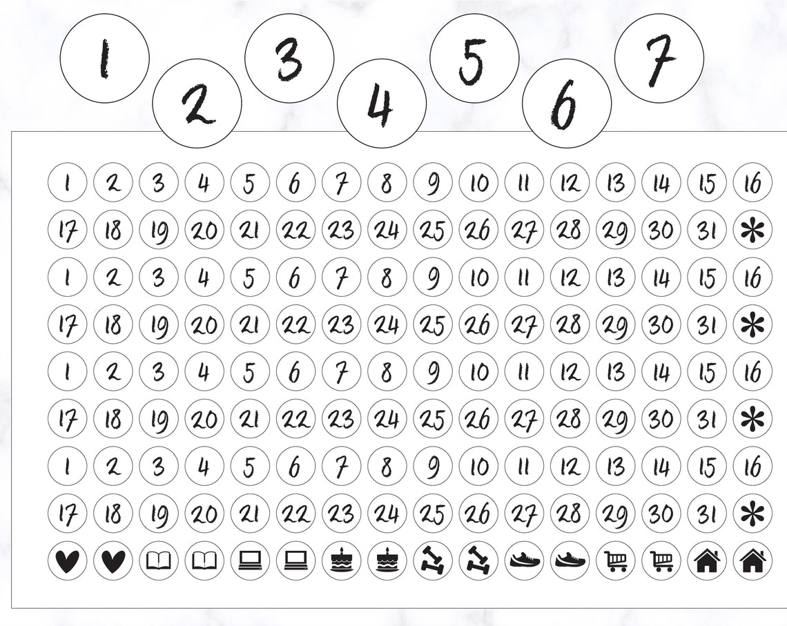 Date Stickers 10