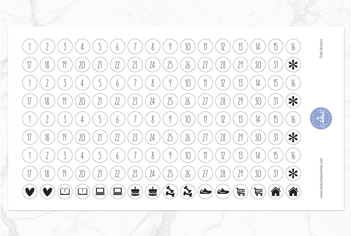 Date Stickers 3