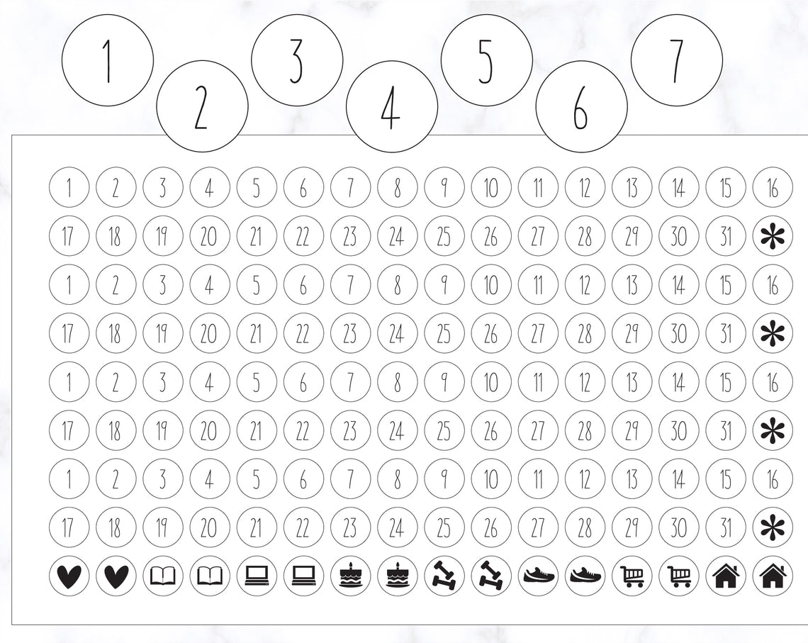 Date Stickers 3