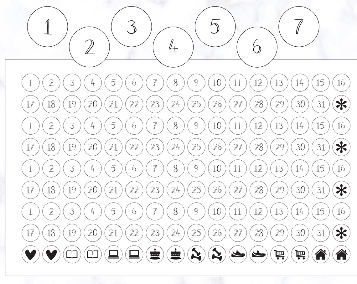 Date Stickers 4