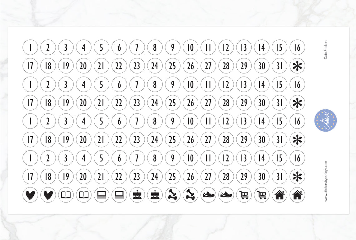 Date Stickers 5
