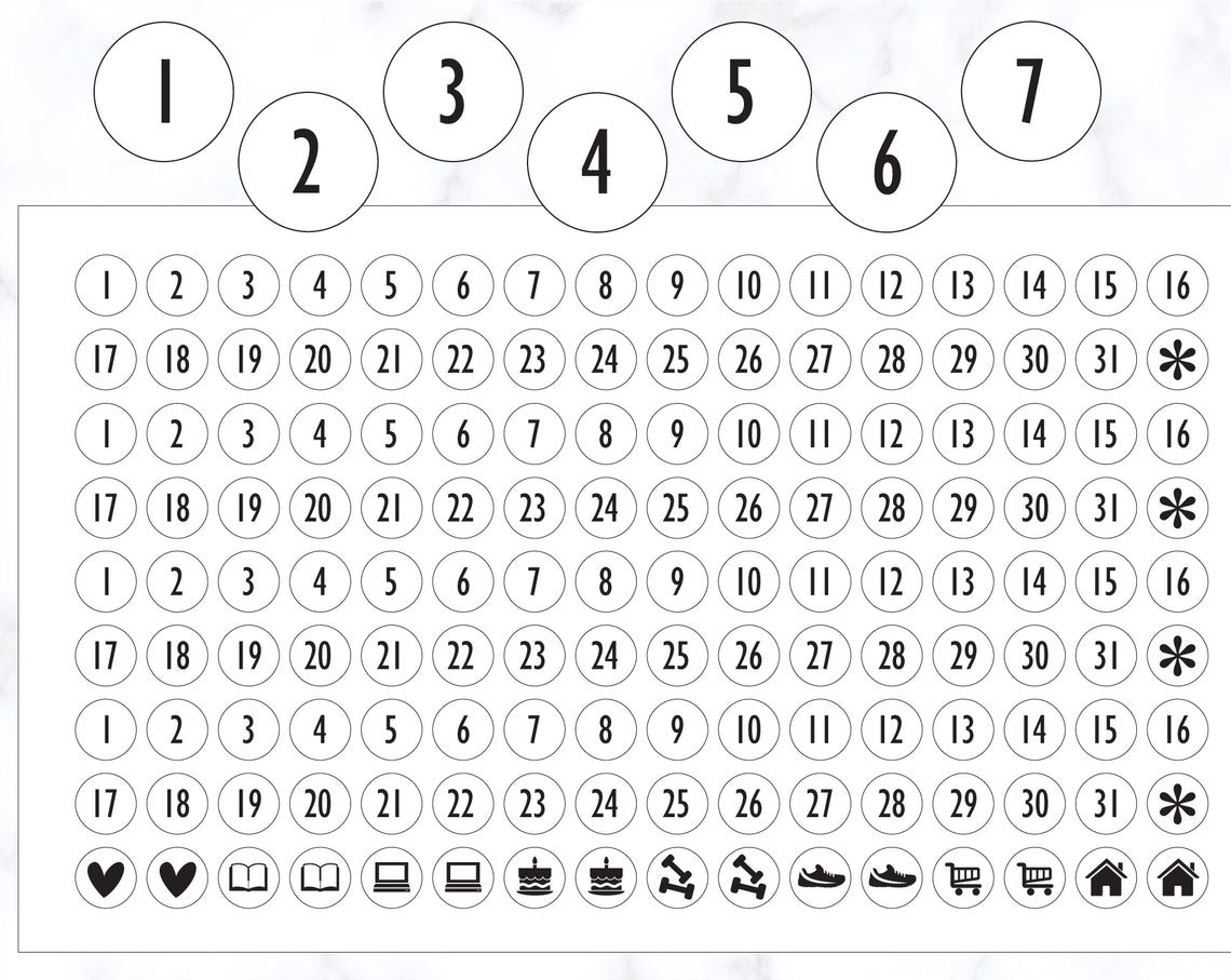 Date Stickers 5