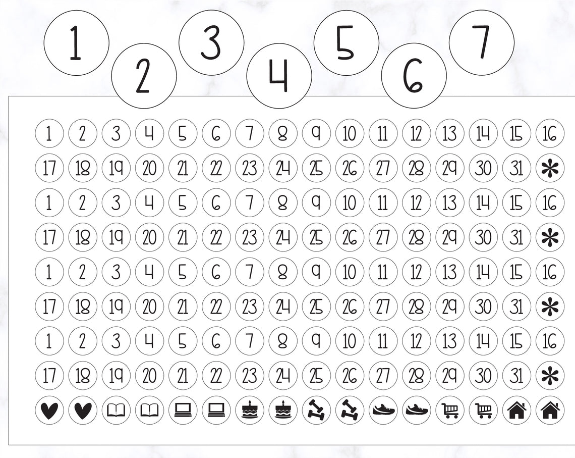 Date Stickers 6