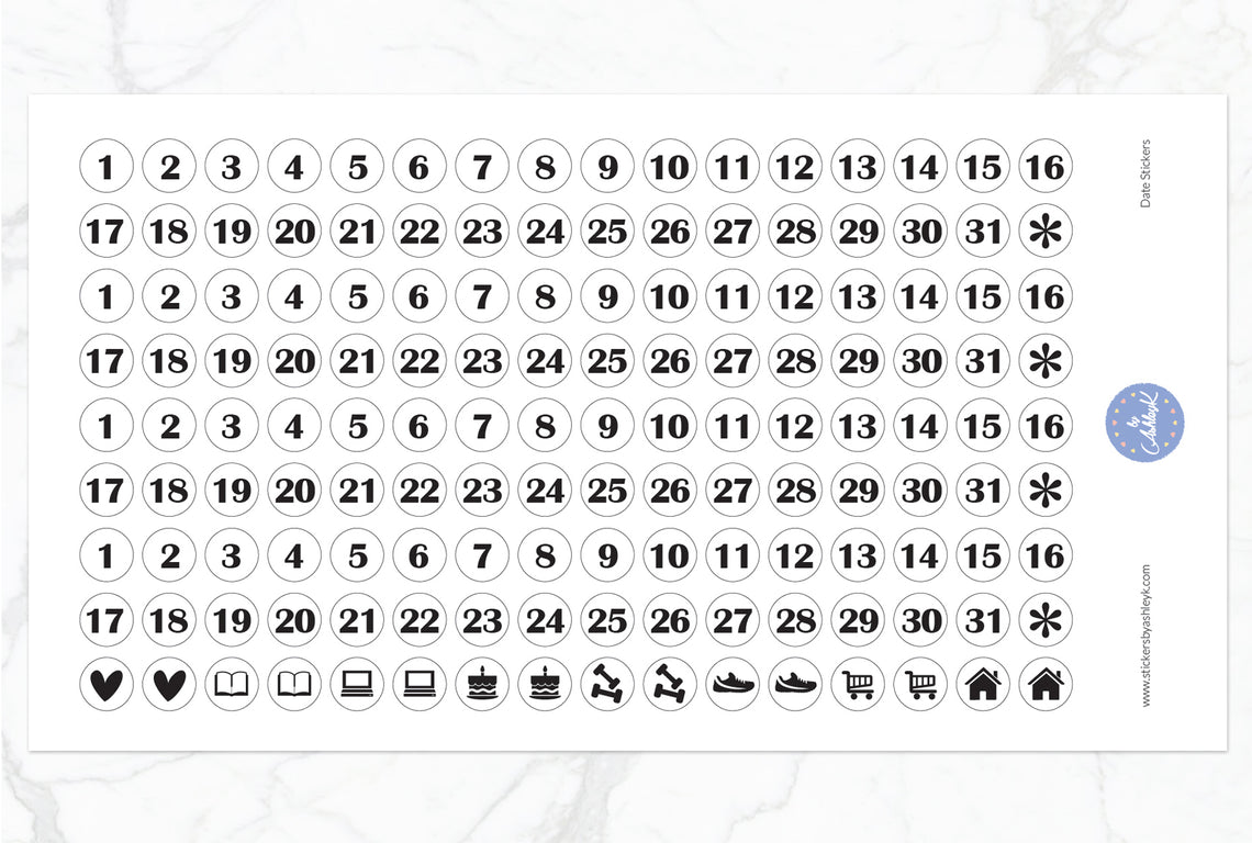 Date Stickers 7