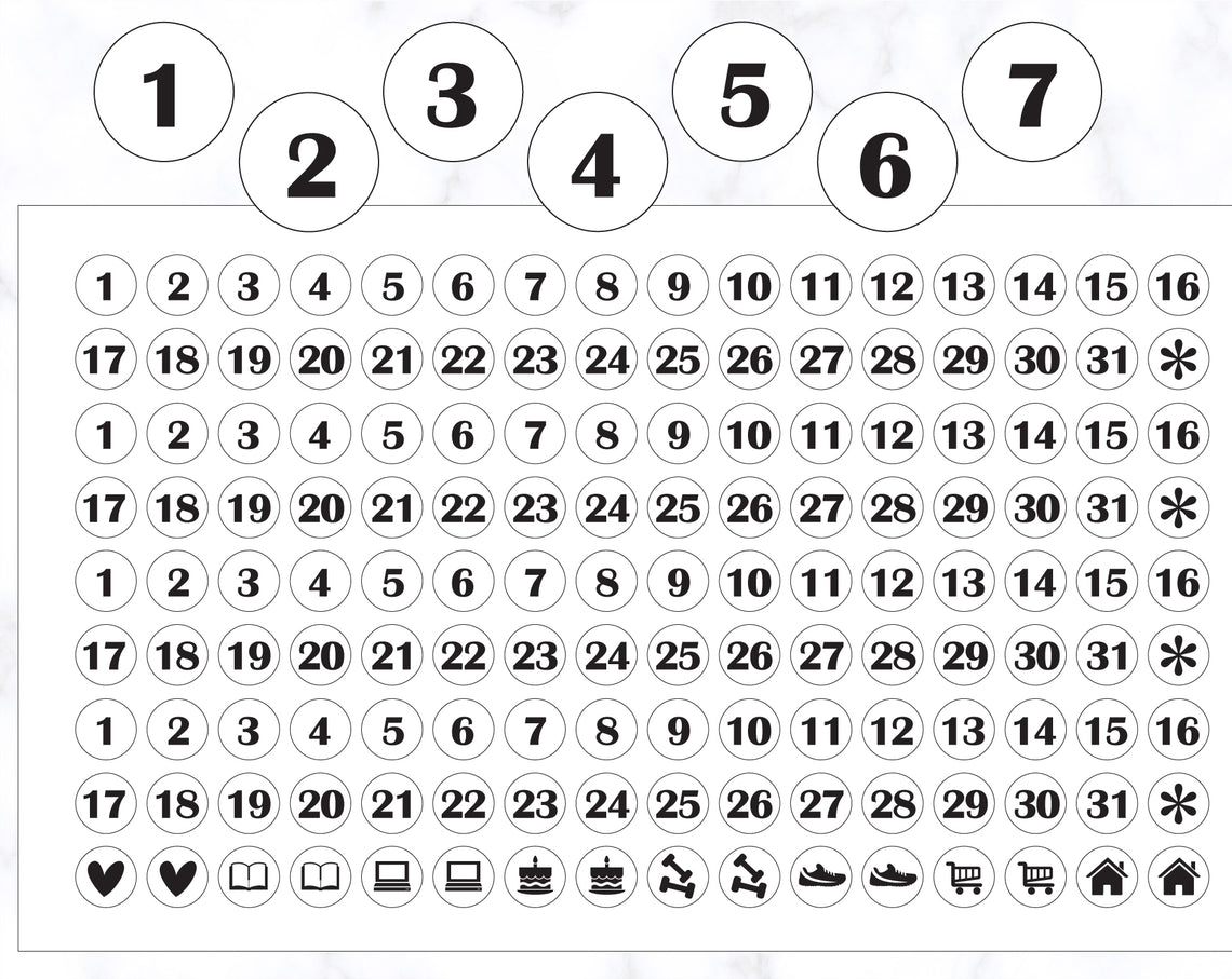 Date Stickers 7