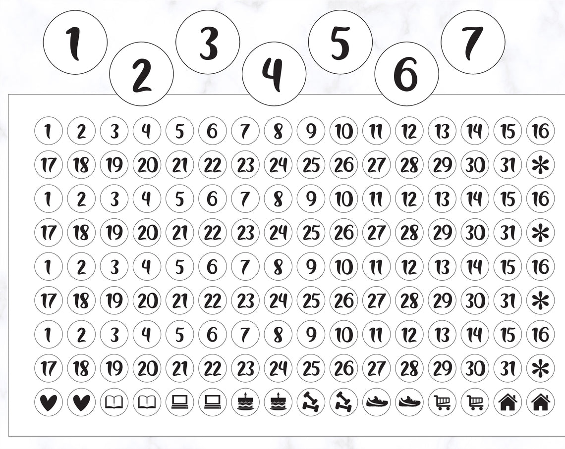 Date Stickers 8