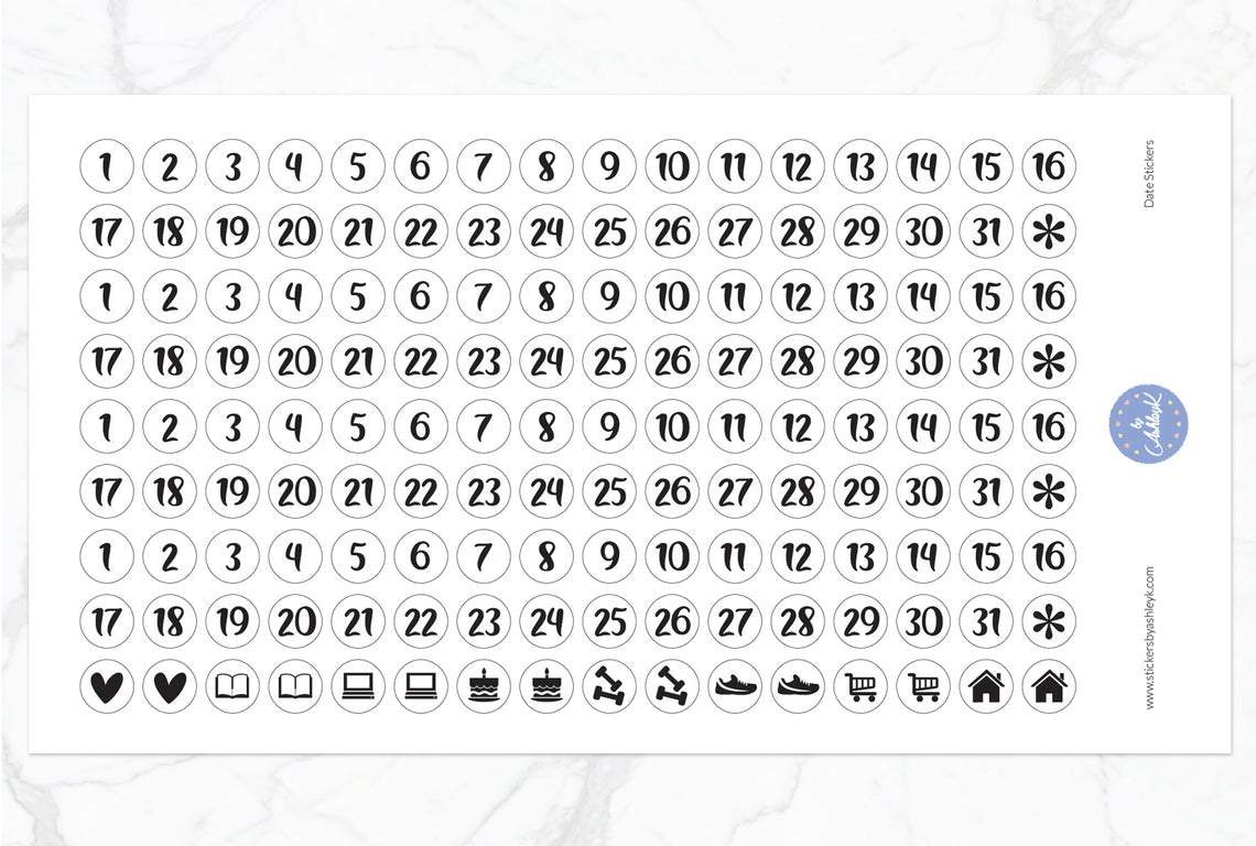 Date Stickers 8