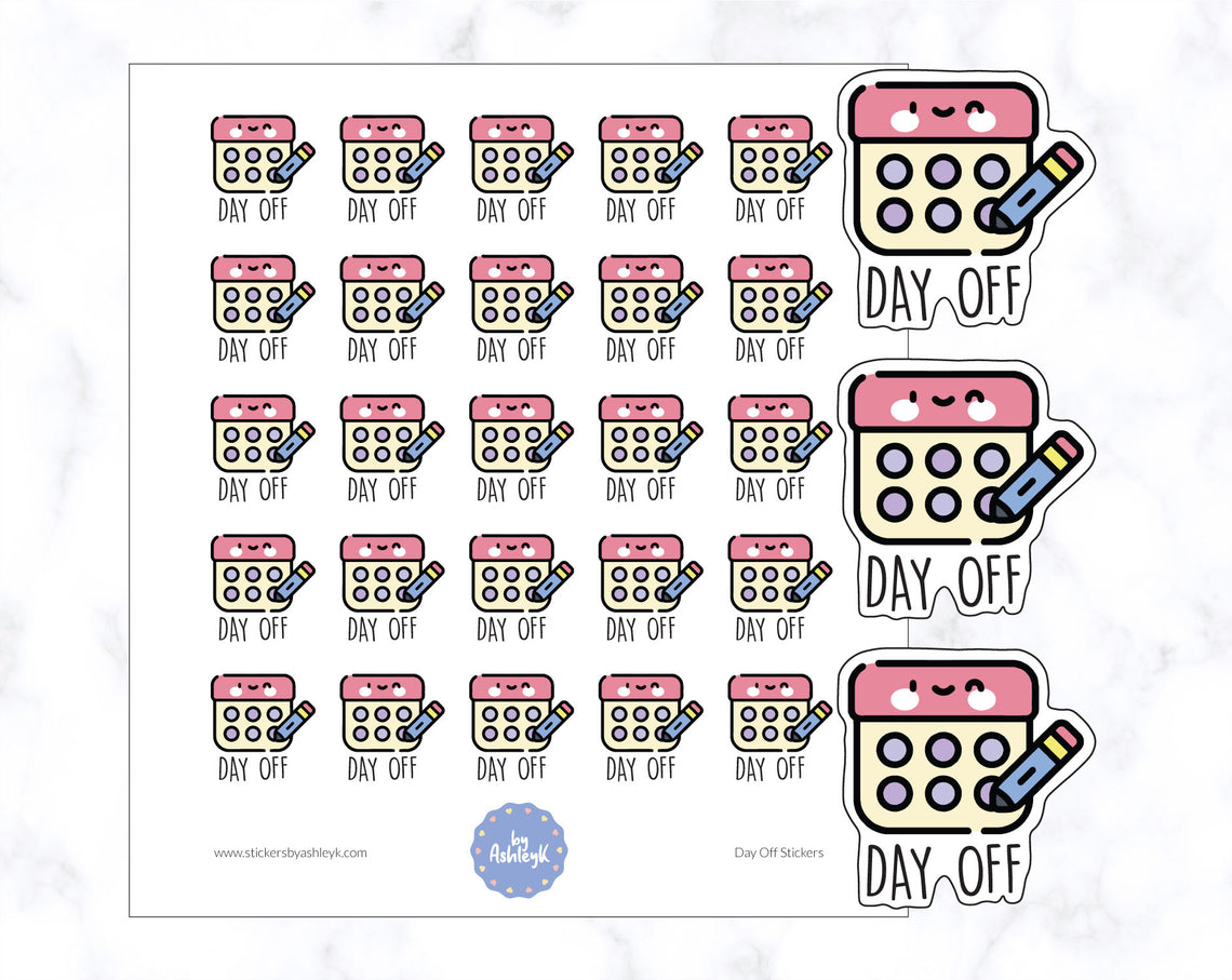 Day Off Planner Stickers