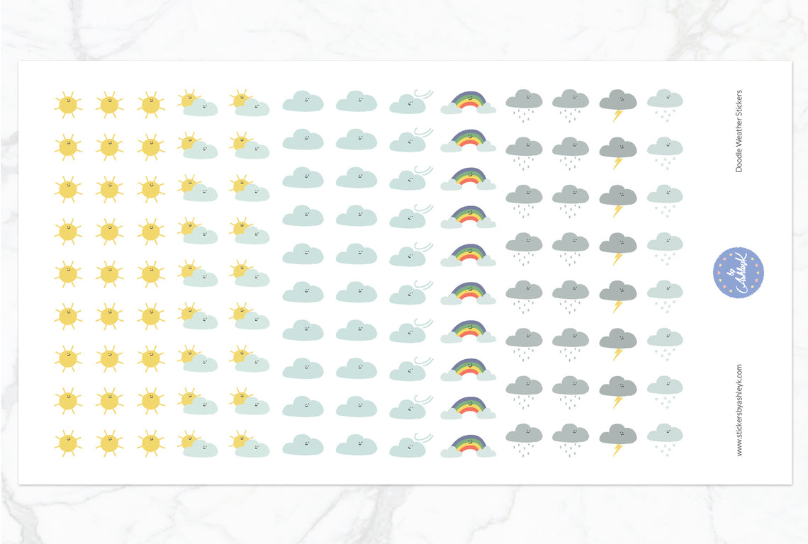 Doodle Weather Stickers_With Snow