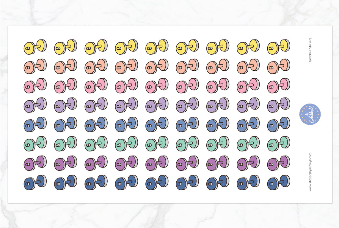 Dumbbell Stickers