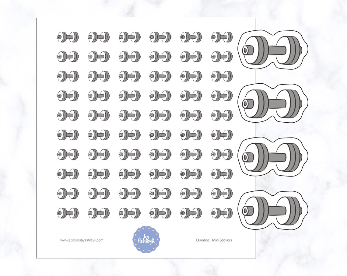 Dumbbell Mini Stickers