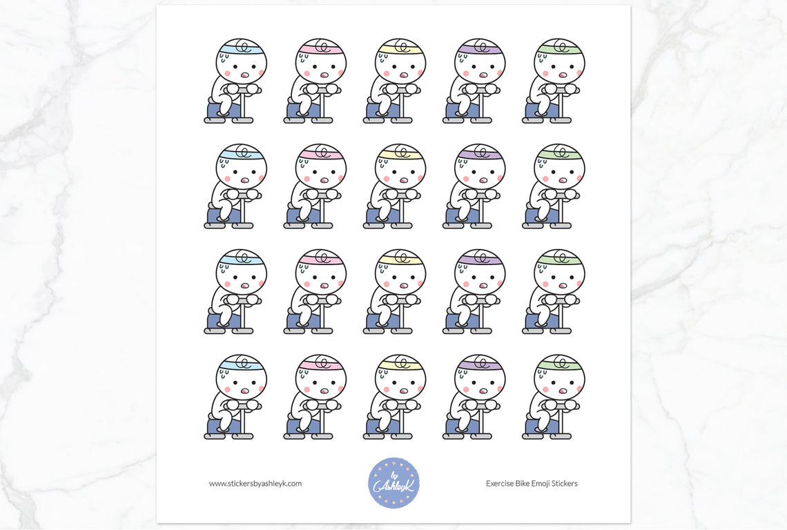 Exercise Bike Emoji Stickers