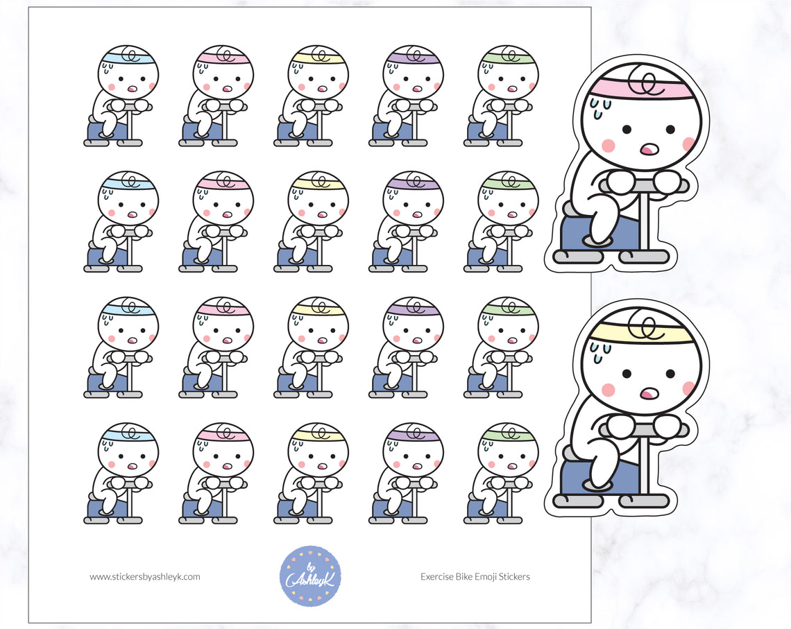 Exercise Bike Emoji Stickers