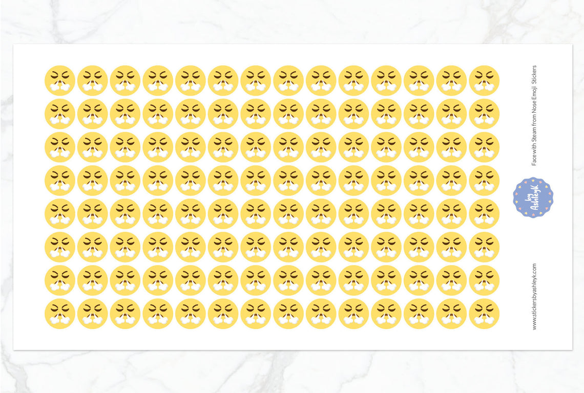 Face with Steam from Nose Emoji Stickers