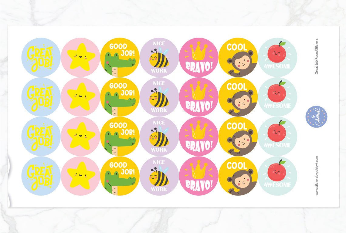 Great Job Stickers