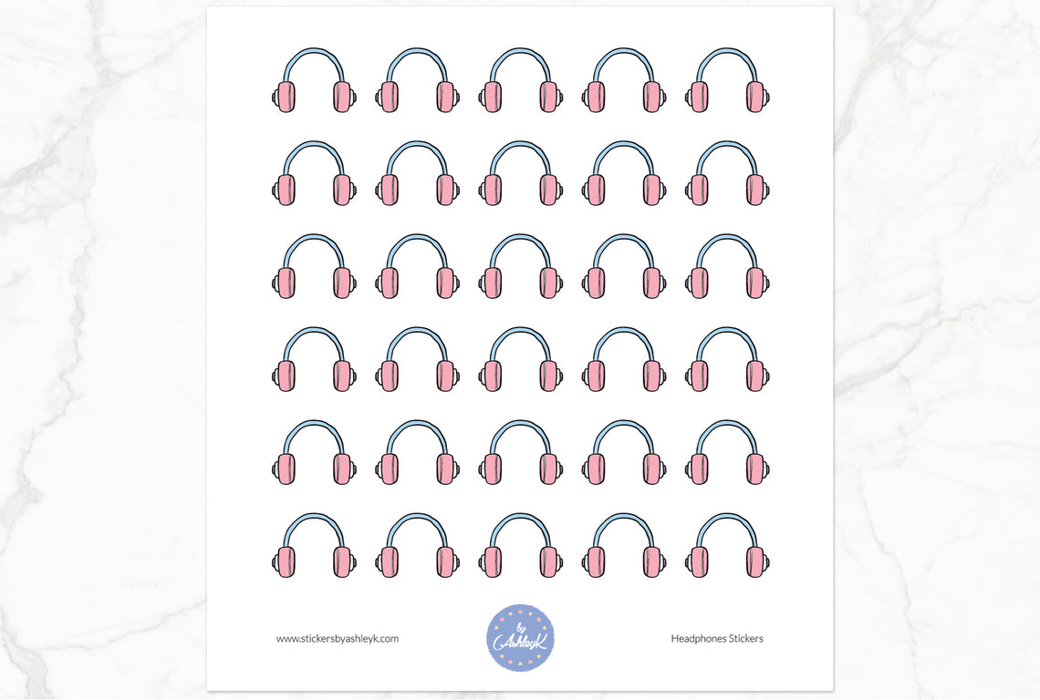 Headphones Stickers