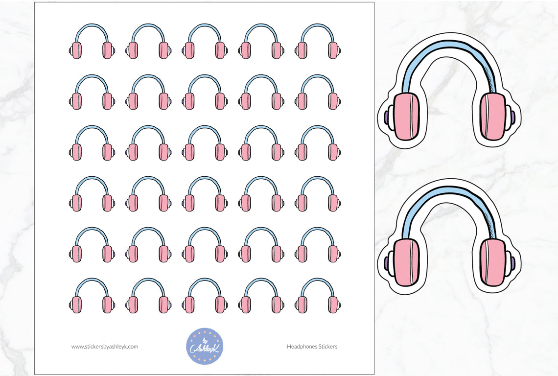 Headphones Stickers