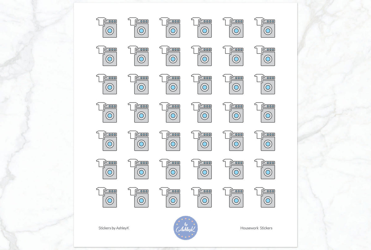 washing-machine-housework-planner-stickers-stickers-by-ashleyk