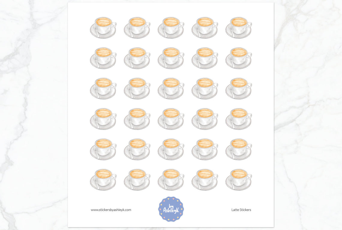 Latte Planner Stickers