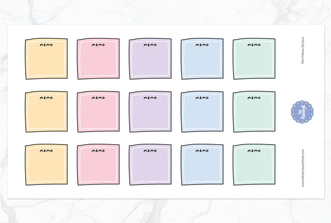 Mini Memo Stickers