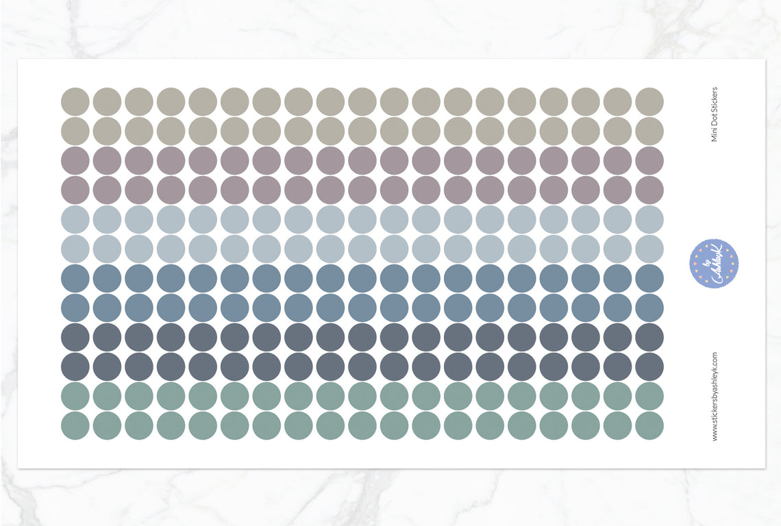 Neutral Mini Dot Stickers - Modern Neutral