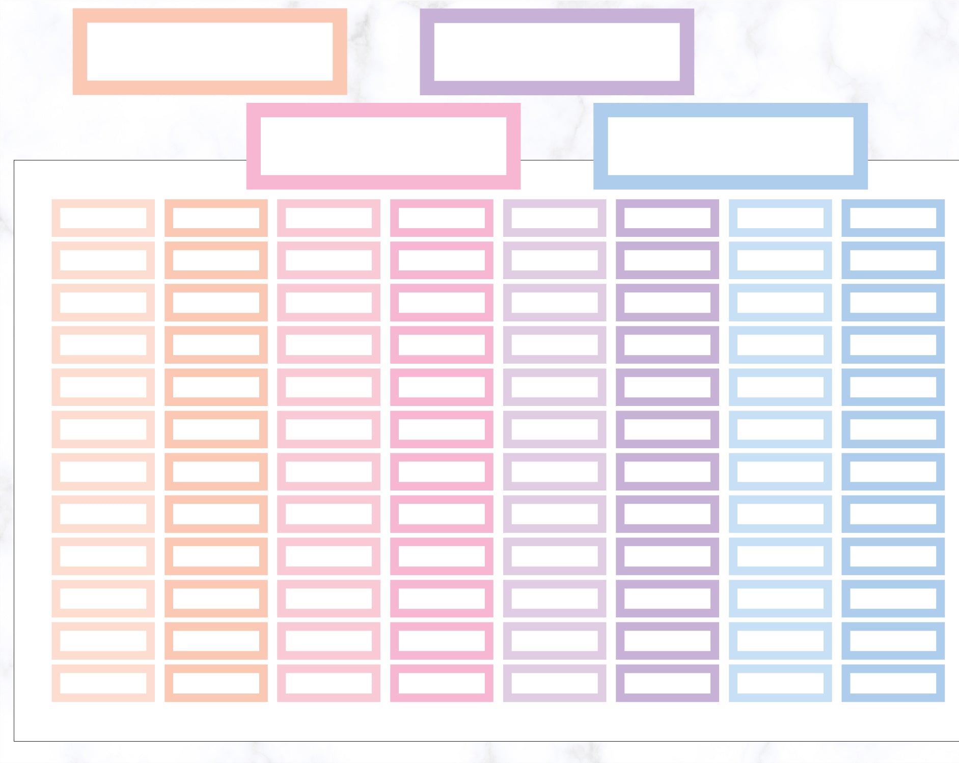 Mini Thin Label Stickers