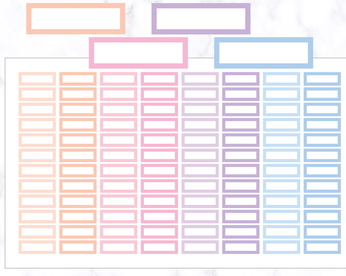 Mini Thin Label Stickers