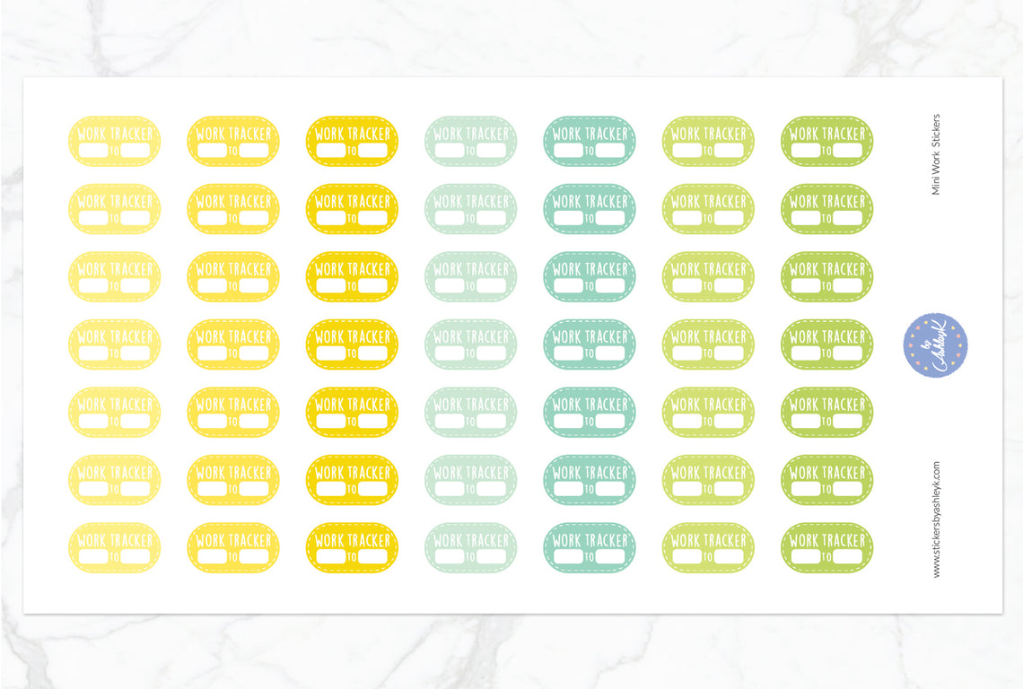 Mini Work Stickers - Lemon&Lime