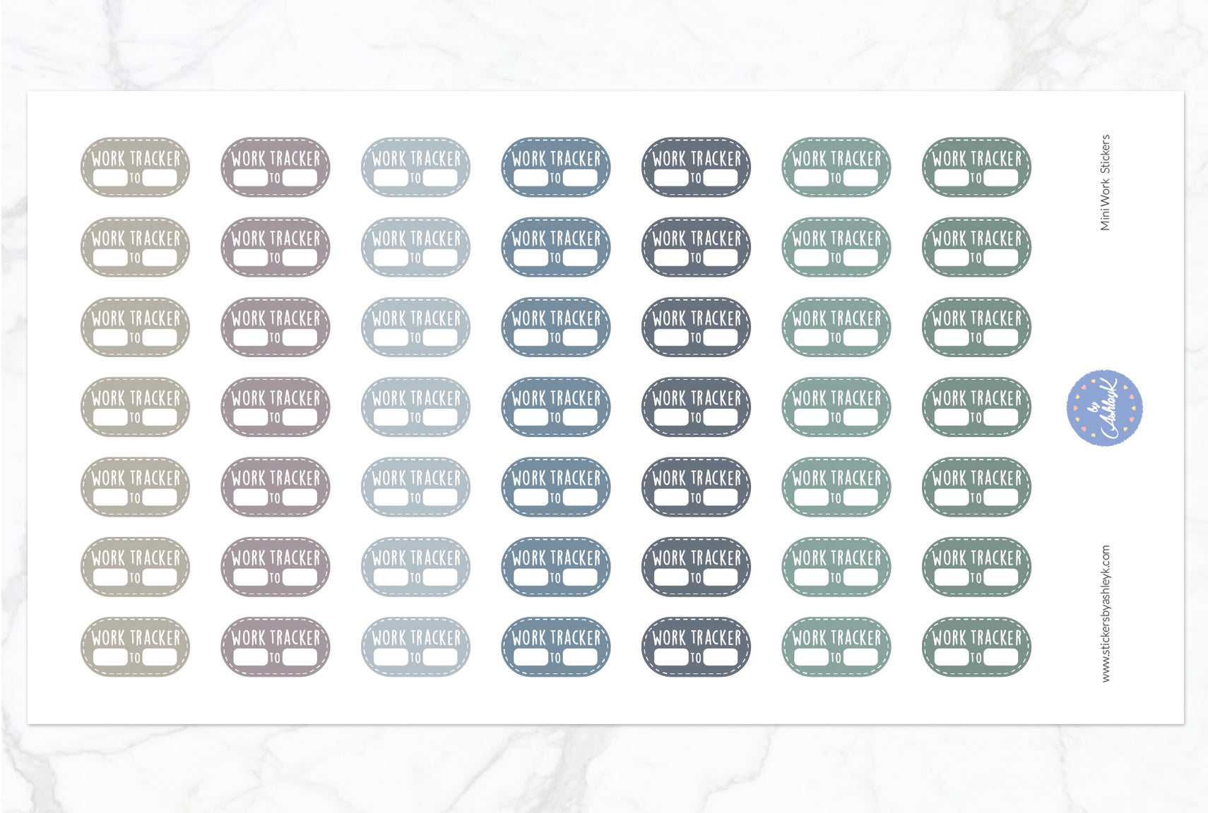 Mini Work Stickers - Modern Neutral