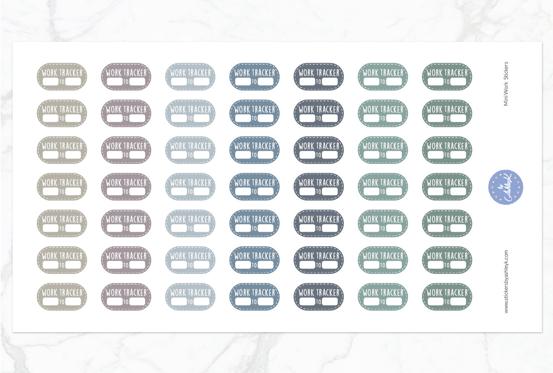 Mini Work Stickers - Modern Neutral