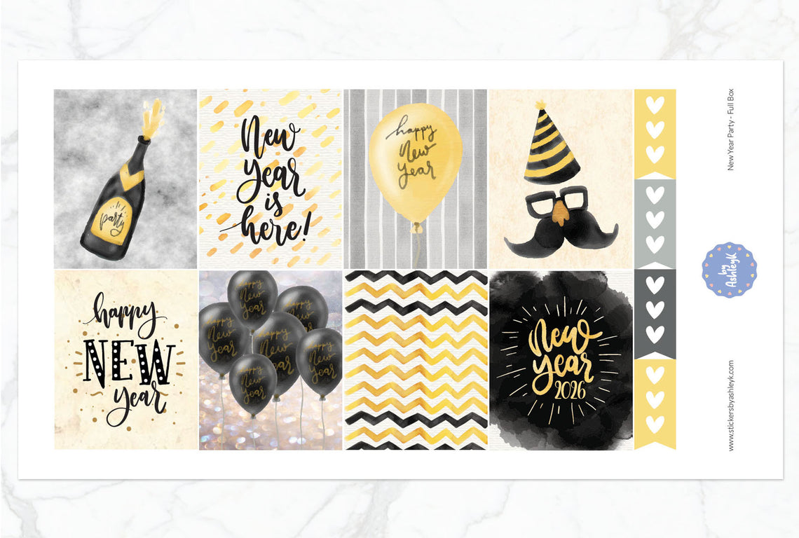 New Year Party Weekly Kit  - Full Box Sheet
