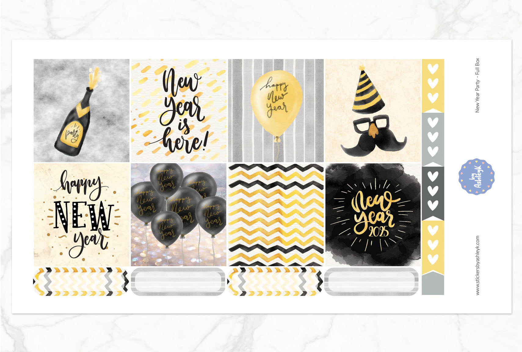 New Year Party Weekly Kit  - Full Box Sheet