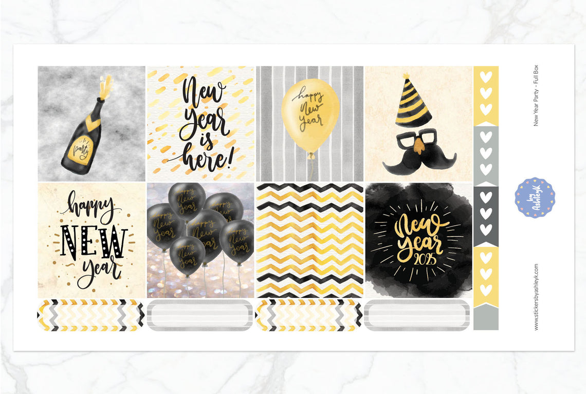 New Year Party Weekly Kit  - Full Box Sheet