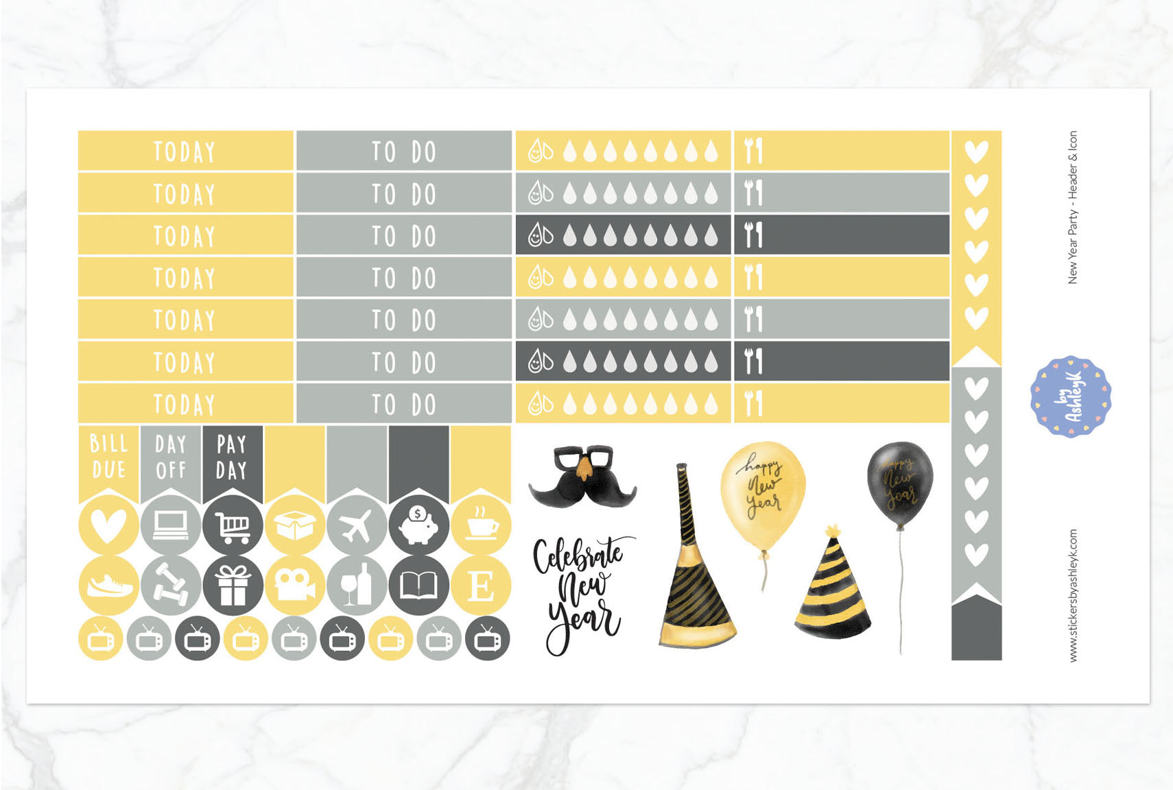 New Year Party Weekly Kit  - Functional Sheet