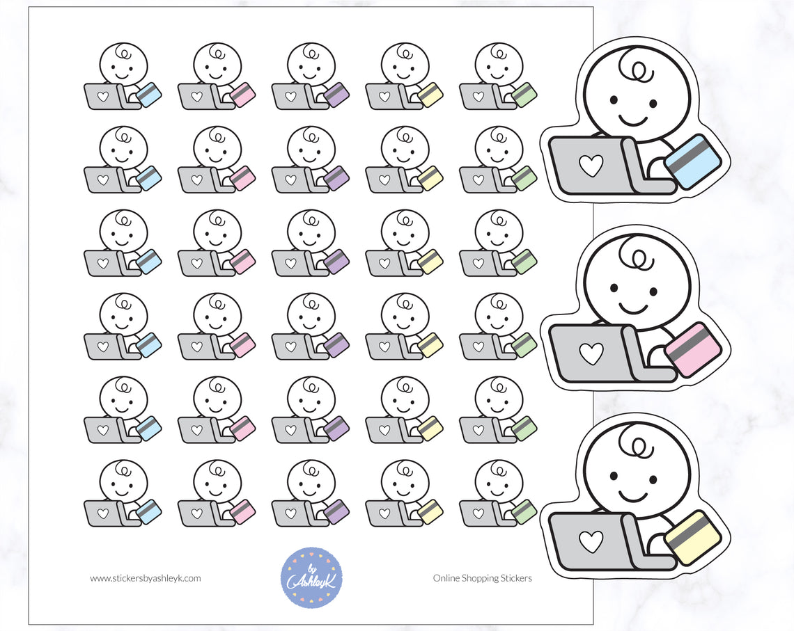 Online Shopping Emoticon Stickers