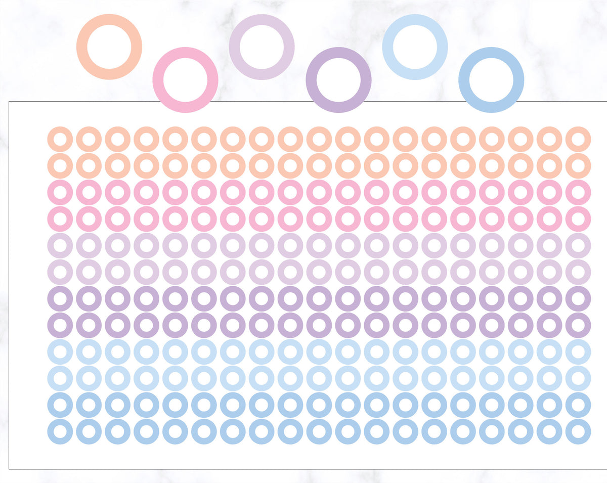 Outline Mini Circle Planner Stickers – Stickers by AshleyK